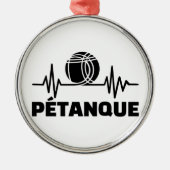 Petanque-Frequenz Ornament Aus Metall (Vorne)