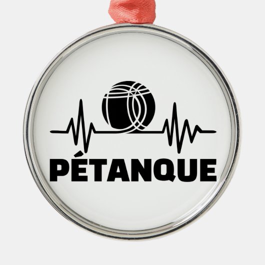 Petanque-Frequenz Ornament Aus Metall (Vorne)