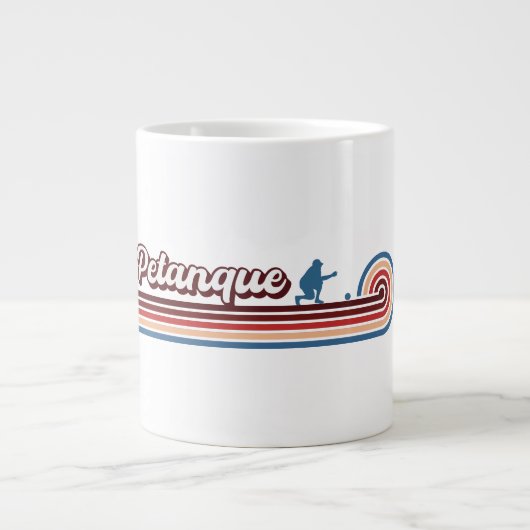 Petanque Geschenke, Petanque Lover, Petanque Playe Jumbo-Tasse (Vorderseite)
