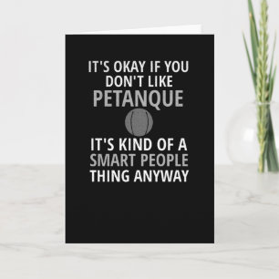 Petanque Geschenke   Petanque Lover Petanque Playe Karte