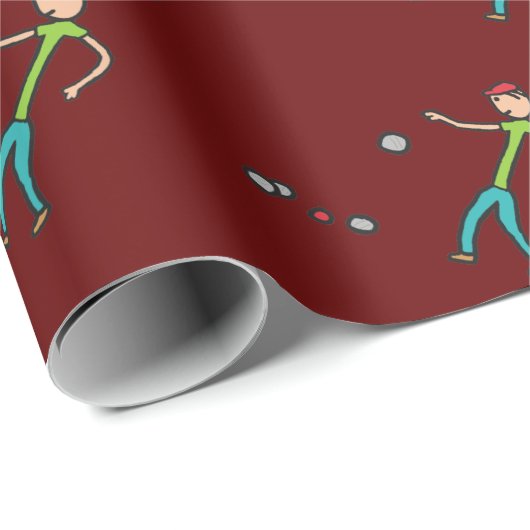 Petanque Geschenkpapier (Rolleneckpunkt)
