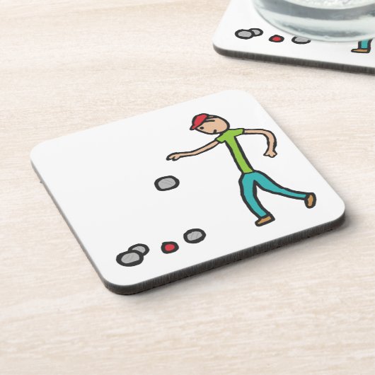 Petanque Getränkeuntersetzer (Linke Seite)