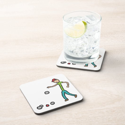 Petanque Getränkeuntersetzer (Rechte Seite)