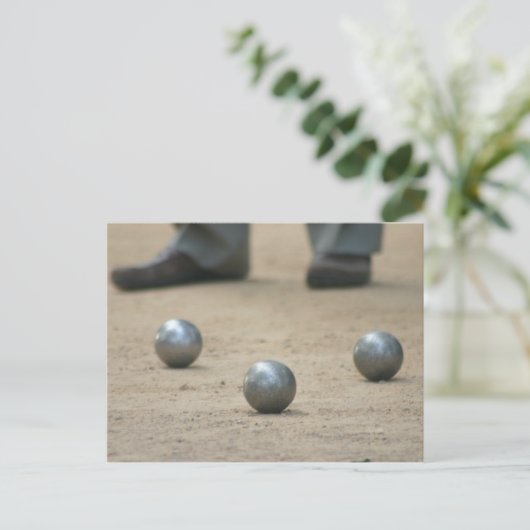 Petanque in der Provence Postkarte (Stehend Vorderseite)