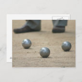 Petanque in der Provence Postkarte (Vorne/Hinten)