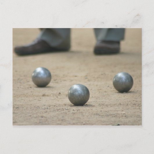 Petanque in der Provence Postkarte (Vorderseite)