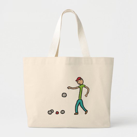 Petanque Jumbo Stoffbeutel (Vorne)