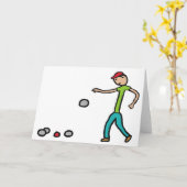 Petanque Karte (Gelbe Blume)