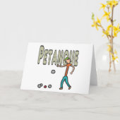 Petanque Karte (Gelbe Blume)