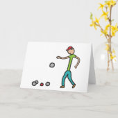 Petanque Karte (Gelbe Blume)