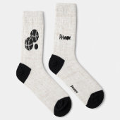 Pétanque, Kugeln, Boules und Cochonnet-Silhouette Socken (Rechts)
