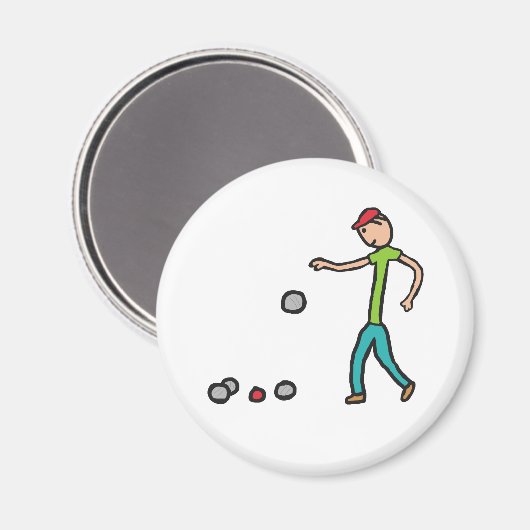 Petanque Magnet (Vorderseite/Rückseite)