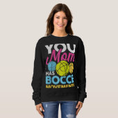 Petanque Petanque Game Bocce Ball Boule Raglan Sweatshirt (Vorne ganz)