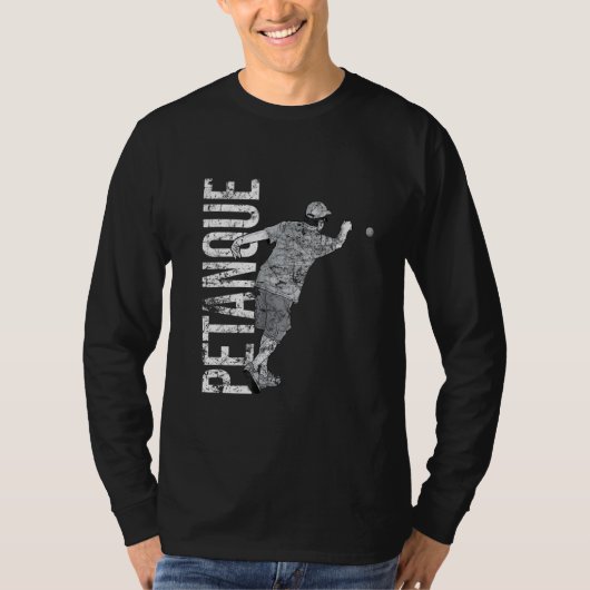Petanque player boule balls bocce bocceball boules T-Shirt (Vorderseite)