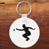 Petanque player schlüsselanhänger (Vorderseite)
