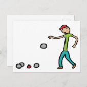 Petanque Postkarte (Vorne/Hinten)