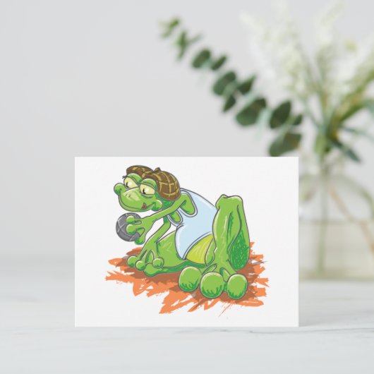 Pétanque Postkarte (Stehend Vorderseite)