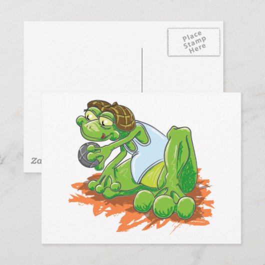 Pétanque Postkarte (Vorne/Hinten)