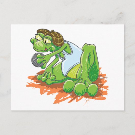 Pétanque Postkarte (Vorderseite)