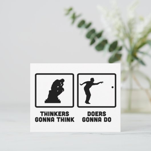 Petanque Postkarte (Stehend Vorderseite)