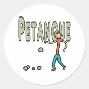 Petanque Runder Aufkleber