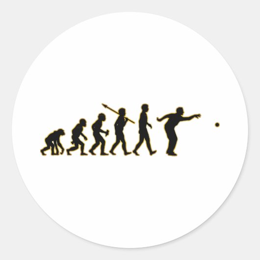 Petanque Runder Aufkleber (Vorderseite)