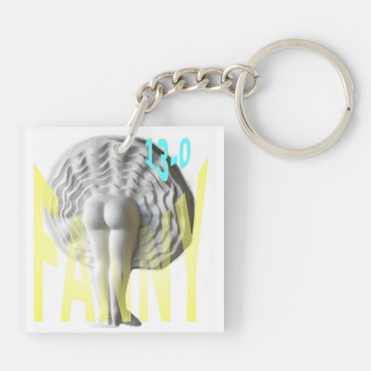 Petanque Schlüsselkette "Fanny" Schlüsselanhänger (Rückseite)