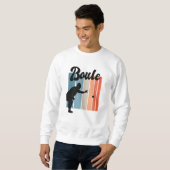Petanque-Spiel Sweatshirt (Vorne ganz)
