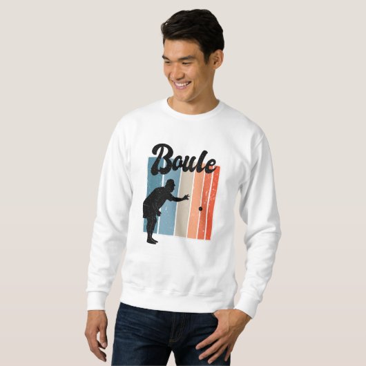 Petanque-Spiel Sweatshirt (Vorne ganz)