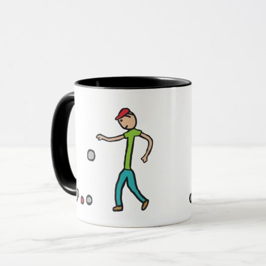 Petanque Tasse (Vorderseite Links)