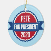 Pete Buttigieg für Präsident 2020 Keramik Ornament (Links)