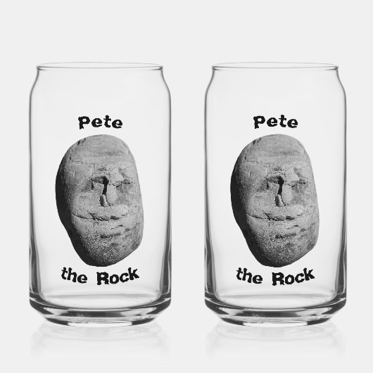 Pete die Rock Glassware Dosenglas (Vorderseite)