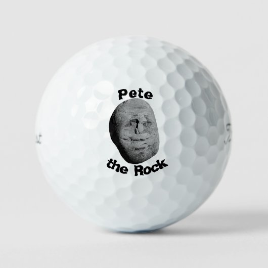 Pete die Rock Pro-V1 Golfbälle (Vorderseite)