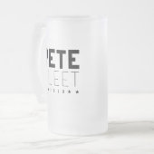 Pete Fleet 2020 Mattglas Bierglas (Vorderseite Links)