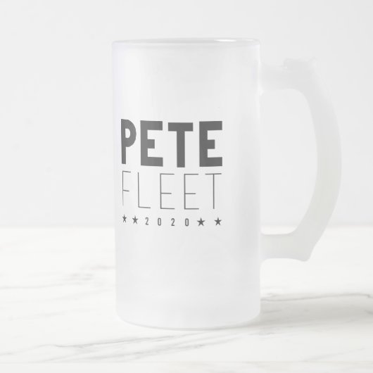 Pete Fleet 2020 Mattglas Bierglas (Rechts)