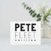 Pete Fleet 2020 Postkarte (Stehend Vorderseite)