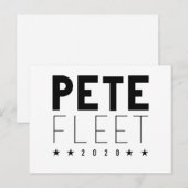 Pete Fleet 2020 Postkarte (Vorne/Hinten)
