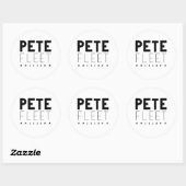 Pete Fleet 2020 Runder Aufkleber (Blatt)