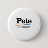 Pete für den Präsidenten Button (Vorderseite)