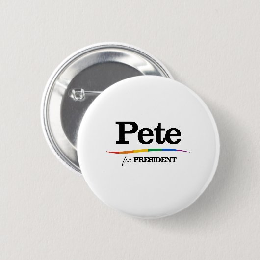 Pete für den Präsidenten Button (Vorne & Hinten)
