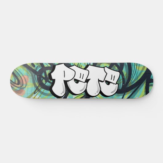 Pete Graffiti Custom Personalisiert Skateboard (Horizontal)