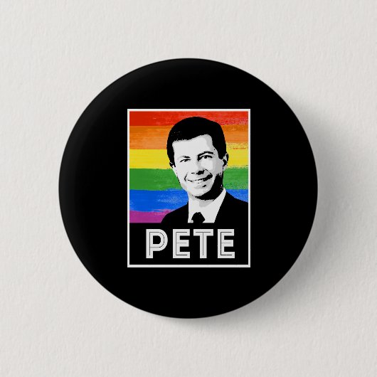 Pete LGBT Flag Button (Vorderseite)