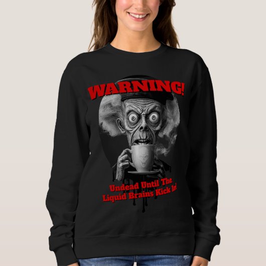 Pete: Liquid Brain Mornings Sweatshirt (Vorderseite)