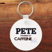 Pete Powered by Coffein Schlüsselanhänger (Vorderseite)