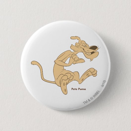 Pete Puma begeistert Button (Vorderseite)