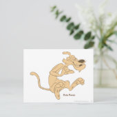 Pete Puma begeistert Postkarte (Stehend Vorderseite)