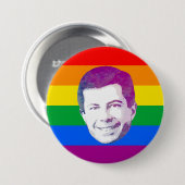 Pete Rainbow Stripes Button (Vorne & Hinten)