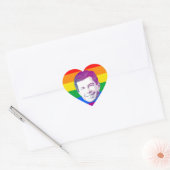 Pete Rainbow Stripes Herz-Aufkleber (Umschlag)