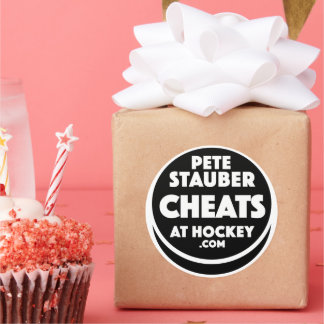 Pete Stauber Cheats At Hockey .com Aufkleber
