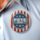 Pete - Vintage US Flagge Button
